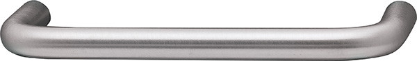 Handle, brass, satin chrome, 8-32, center to center 89mm