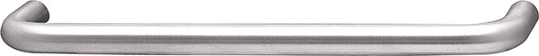 Handle, brass, satin chrome, 8-32, center to center 127mm
