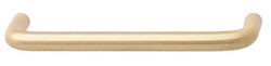 Handle, brass, satin, 8-32, center to center 96mm