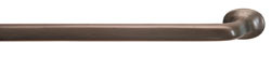 Handle, Arcadian, brass, old bronze, M6, center to center 457mm with screws