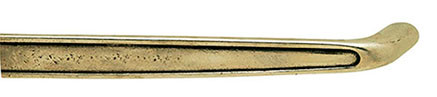 Handle, brittanium, M6, center to center 457mm, with screws
