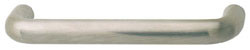 Handle, stainless steel, matt, M4, center to center 224mm