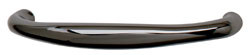 Handle, zinc, black nickel-plated, M4, center to center 128mm