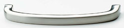 Handle, zinc, matt nickel-plated, M4, center to center 96mm