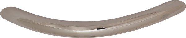 Handle, steel, chrome polished, M4, center to center 192mm