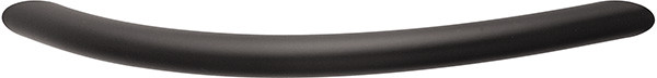 Handle, steel, black matt, M4, center to center 160mm