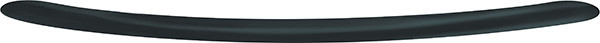 Handle, steel, black matt, M4, center to center 288mm