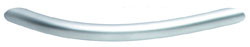 Handle, steel, chrome matt, M4, center to center 128mm