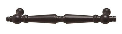 Handle, brass, dark oil-rubbed bronze, 8-32, center to center 96mm
