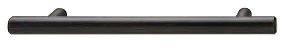 Bar Pull, steel, satin bronzed copper, 8-32, center to center 96mm