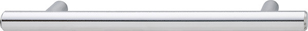 Bar Pull, steel, chrome polished, 8-32, center to center 96mm
