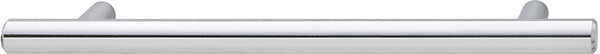 Bar Pull, steel, chrome polished, 8-32, center to center 128mm