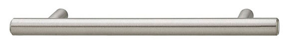 Bar Pull, steel, nickel brushed, 8-32, center to center 102mm (4")