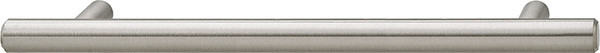 Bar Pull, steel, nickel brushed, 8-32, center to center 128mm
