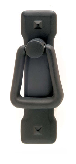 Drop Handle, zinc, black epoxy, 8-32, center to center 57mm