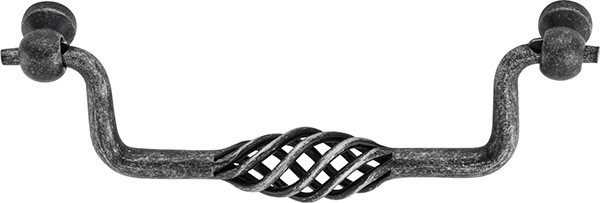 Wire Pull, steel, black antique, 8-32, center to center 128mm