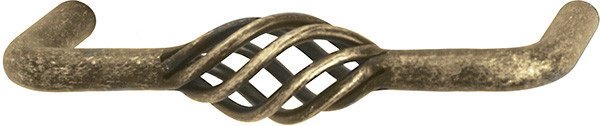 Wire Pull, steel, burnished brass, 8-32, center to center center to center 96mm
