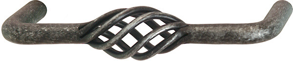 Wire Pull, steel, black antique, 8-32, center to center 96mm