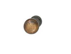 Sash Knob, brass, antique, 3/8" with screw