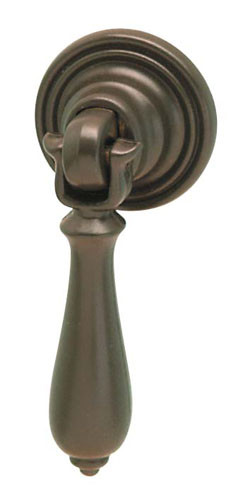 Drop Handle, zinc, dark oil-rubbed bronze, M4, 19 x 55mm