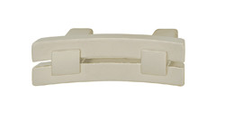Handle, zinc, stainless steel, M4, center to center 32mm