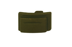 Knob, zinc, oil-rubbed bronze, M4, 39 x 23mm