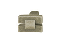Knob, zinc, pewter, M4, 24 x 19mm