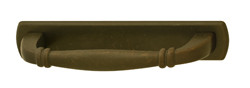 Handle, zinc, oil-rubbed bronze, M4, center to center 96mm