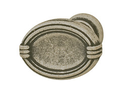 Knob, brass, pewter, M4, 29 x 19mm