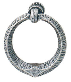 Handle, zinc, antique pewter, M4, 45 x 49mm