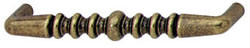 Handle, zinc, bronze, M4, center to center 96mm