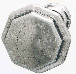 Knob, brass, pewter, M4, 31 x 24mm