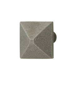 Knob, Prairie, iron, pewter, M4, 34mm