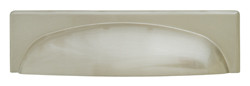 Cup Handle, zinc, brushed nickel, M4, center to center 128mm