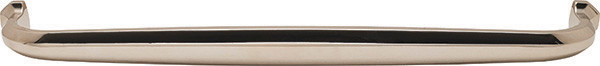 Handle, Paragon, zinc, polished nickel, M6, center to center 12"
