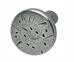 Knob, zinc, pewter, M4, 27 x 23mm