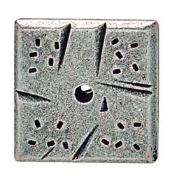 Plate, zinc, pewter, 35 x 35mm