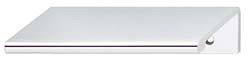Handle, aluminum, chrome polished, center to center 25mm