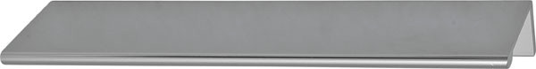 Handle, aluminum, silver anodized, center to center 4"