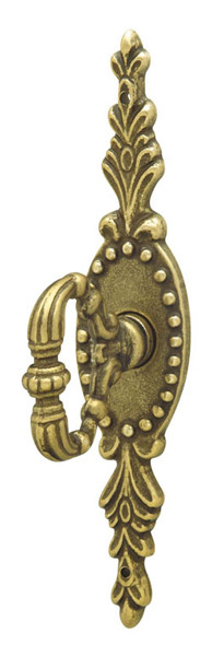 Handle, brass, rustic, M4, 131 x 27mm