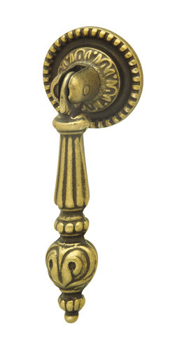 Drop Handle, brass, rustic, M4, 28 x 78mm