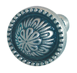 Knob, brass, pewter, M4, diameter 32mm