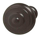 Knob, steel, dark oil-rubbed bronze, 8-32, 35mm