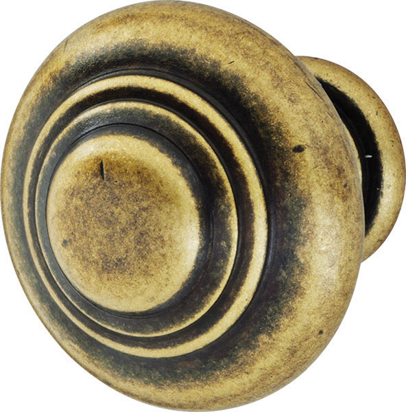Knob, brass, antique, M4, 25mm