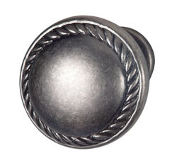 Knob, zinc, pewter, M4, 30mm, rope