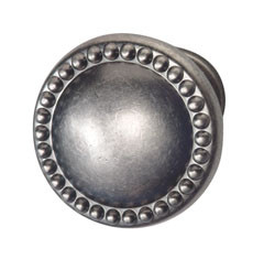 Knob, zinc, pewter, M4, 30mm, beaded