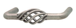 Wire Pull, steel pewter, 8-32, center to center 76mm