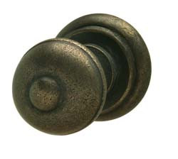 Knob, zinc, dark antique bronze, 8-32, 33 x 34mm