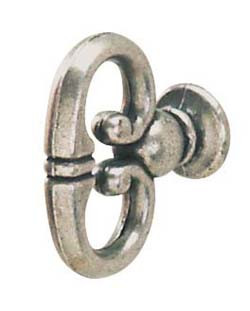 Key Handle, zinc, pewter, 8-32, 31 x 13mm