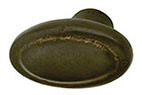 Knob, brass, old bronze, M4, 45mm